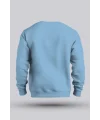 ERKEK BUZ MAVİ KAPÜŞONSUZ SWEAT