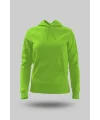 Fıstık Yeşili Kadın Kapüşonlu Hoodie Sweatshirt