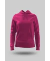 Fuşya Kadın Kapüşonlu Hoodie Sweatshirt