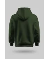 Haki Yeşili 2 İplik İnce Kumaş Unisex Kapşonlu Sweatshirt