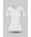 KADIN BEYAZ V YAKA TİŞÖRT