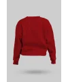 Kırmızı Kadın Crop Sweatshirt