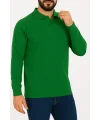 Kışlık Polo Yaka İçi Şardonlu Çimen Yeşili