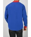 Kışlık Sax Polo Yaka Sweatshirt Kırmızı Yakalı