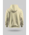 Krem 2 İplik İnce Kumaş Unisex Kapşonlu Sweatshirt