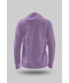 Lila Kadın Kapüşonlu Hoodie Sweatshirt