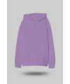 Lila Oversize Unisex Kapüşonlu Sweatshirt
