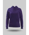 Mor Kadın Kapüşonlu Hoodie Sweatshirt