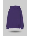 Mor Oversize Unisex Kapüşonlu Sweatshirt