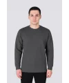 Openend 2 iplik Kapşonsuz Sweatshirt FÜME