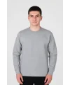 Openend 2 iplik Kapşonsuz Sweatshirt GRİ