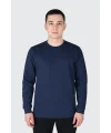Openend 2 iplik Kapşonsuz Sweatshirt LACİVERT