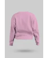 Pembe Kadın Crop Sweatshirt