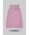 Pembe Oversize Unisex Kapüşonlu Sweatshirt