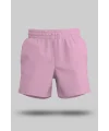 Pembe Unisex Sweatshirt Şort Regular Fit