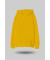 Sarı Oversize Unisex Kapüşonlu Sweatshirt