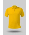 PENYE KUMAŞ SARI POLO YAKA TİŞÖRT