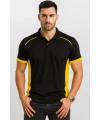 Siyah LACOSTE Polo Yaka Tişört Sarı PARÇALI MODEL