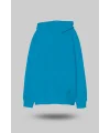 Turkuaz Oversize Unisex Kapüşonlu Sweatshirt
