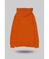 Turuncu Oversize Unisex Kapüşonlu Sweatshirt