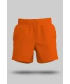 Turuncu Unisex Sweatshirt Şort Regular Fit