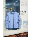 Unisex Kışlık Polar Mont BUZ MAVİ