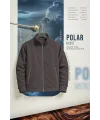 Unisex Kışlık Polar Mont FÜME