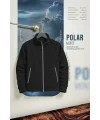 Unisex Kışlık Polar Mont SİYAH