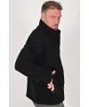 Unisex Kışlık Polar Mont SİYAH