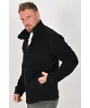 Unisex Kışlık Polar Mont SİYAH