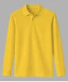 UZUN KOL POLO YAKA TİŞÖRT SARI