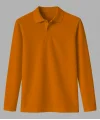 UZUN KOL POLO YAKA TİŞÖRT TURUNCU