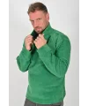 Yarım Fermuarlı Kışlık Polar Mont ÇİMEN YEŞİLİ