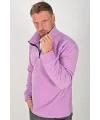 Yarım Fermuarlı Kışlık Polar Mont LİLA