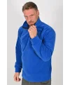 Yarım Fermuarlı Kışlık Polar Mont SAX MAVİ