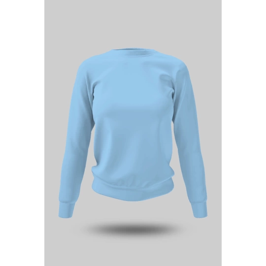 Buz Mavisi Kadın Sweatshirt