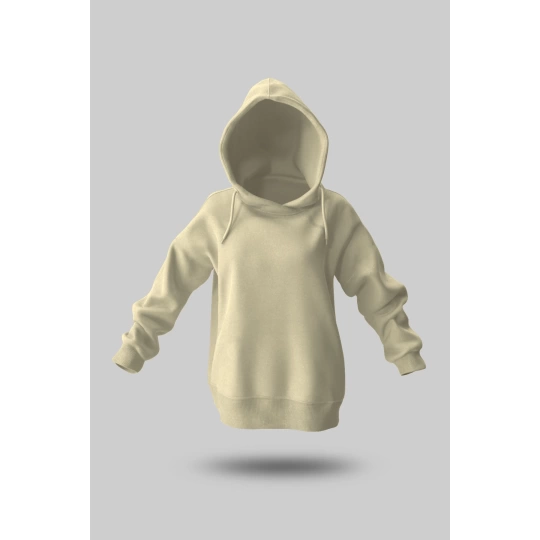 ÇOCUK KREM KAPÜŞONLU SWEATSHİRT