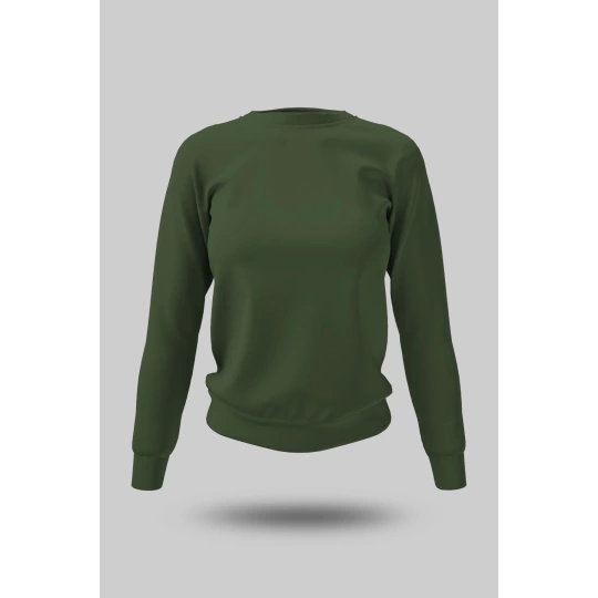 Haki Yeşili Kadın Sweatshirt
