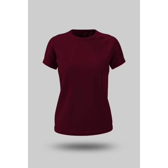 KADIN BORDO TİŞÖRT