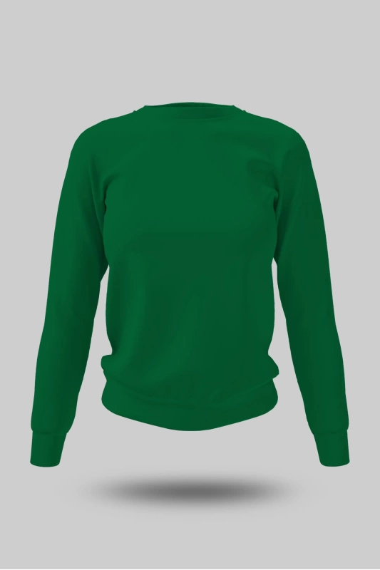 Çimen Yeşili Kadın Sweatshirt