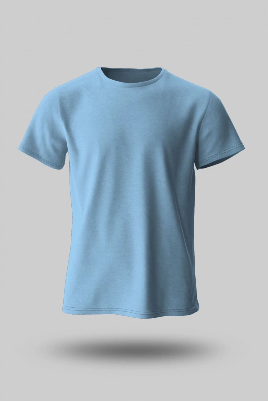 ERKEK BUZ MAVİ TİŞÖRT