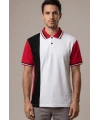 Proline Model Polo Yaka Tişört Beyaz Kırmızı Siyah