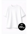 Ağır Gramajlı Oversize Tişört BEYAZ 18-1 Compact Penye 210 gr