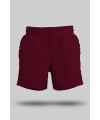 Bordo Unisex Sweatshirt Şort Regular Fit