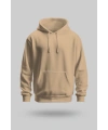 Camel 2 İplik İnce Kumaş Unisex Kapşonlu Sweatshirt