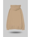 Camel Oversize Unisex Kapüşonlu Sweatshirt