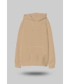 Camel Oversize Unisex Kapüşonlu Sweatshirt