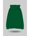 Çimen Yeşili Oversize Unisex Kapüşonlu Sweatshirt