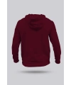 ERKEK BORDO KAPÜŞONLU HOODİE