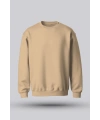 ERKEK CAMEL KAPÜŞONSUZ SWEATSHİRT